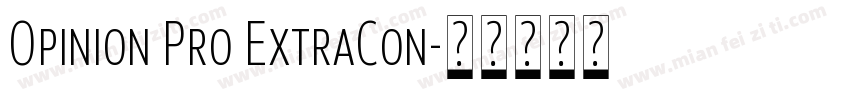 Opinion Pro ExtraCon字体转换